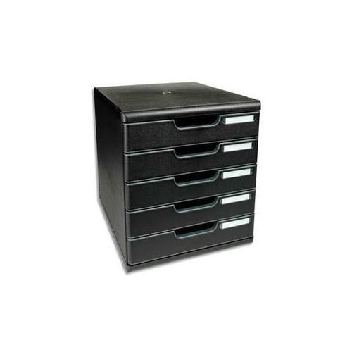 Exacompta Module De Classement 5 Tiroirs Format A4+ Dimensions 28,8 X 32 X 35  Noir