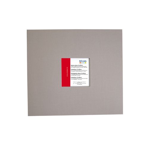 Album Avec Fenêtre - Gris Clair - 315 X 355 - 10 Pochettes - Artémio