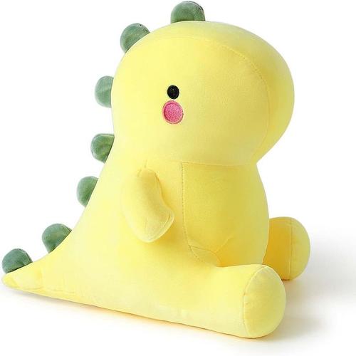 Peluche Dinosaure Peluche, Peluche Dinosaure Peluche Oreiller, Jaune 25 Cm