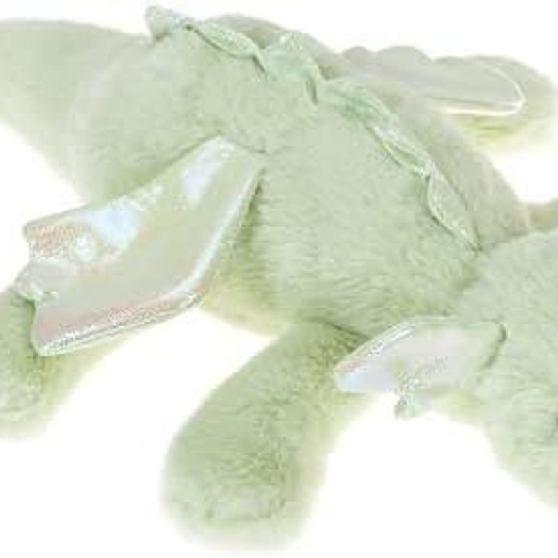 Peluche Dragon Couché 35cmdragon Peluche Peluche Vert