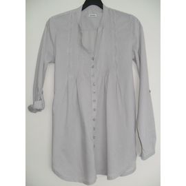 Chemise Tunique Grise À Manches Longues. Pimkie. Taille S