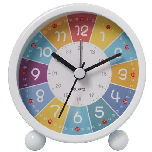 Horloge D'apprentissage Pour Enfants - Horloge Pédagogique À Affichage De L'heure - Blanc Pour Enfants Goodnice