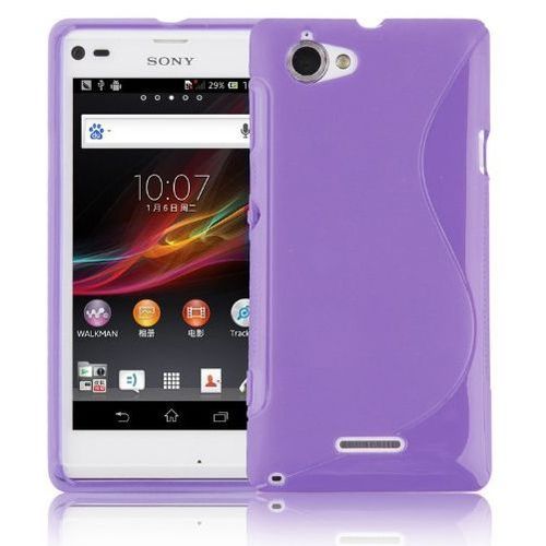 Coque Tpu Type S Pour Sonyer Xperia L - Violet