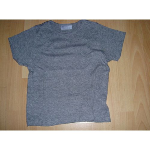 T-Shirt Tee Shirt Col Rond Gris Uni Manches Courtes H&m Taille 6 Ans
