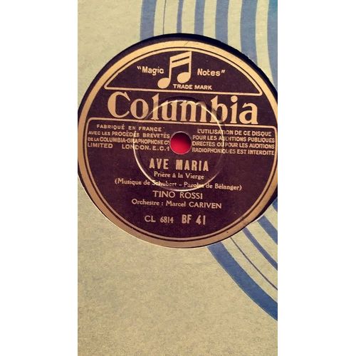 Tino Rossi - Ave Maria - Partie 1 & 2 - Orchestre Marcel Cariven - N° Df 41