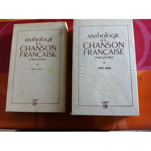Coffret Anthologie De La Chanson Francaise Enregistree 1950-1960 (9 Cassettes + Livret)