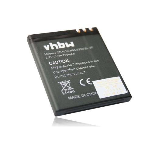 Batterie Li-Ion 900mah Pour Nokia 6210 Navigator / 6290 / 6710 Navigator / E65 / N93i (Incompatible Avec N93) / N95 / N96, Remplace Nokia Bl-5f