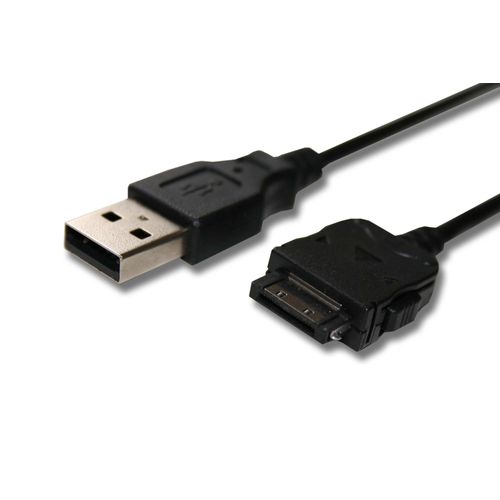 vhbw câble de données USB (type A sur lecteur MP3) câble de chargement 100cm convient pour Archos 404, 405, 504, 604, 605, 704 Wifi, TV, Wifi - noir