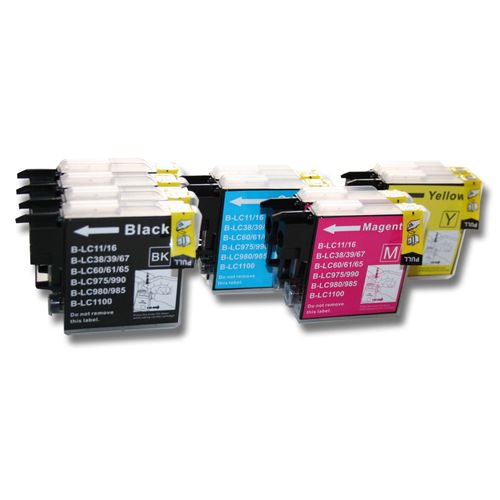 10x recharge de cartouches d'encre compatible avec BROTHER MFC-250, MFC-255CW, MFC-290C, MFC-295C etc.