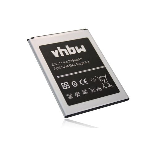 Vhbw Batterie Pour Smartphone Samsung Galaxy Mega 6.3, Gt-I9200, Gt-I9200 3g, Gt-I9205, Gt-I9205 4g Lte, Gt-I9208, Sgh-I527 Comme B700, Etc.