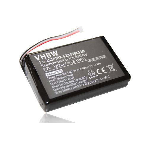 Batterie LI-ION 2200mAh compatible pour BLAUPUNKT Travelpilot 500, Travelpilot 700 remplace  523450L110, 1S2PMX