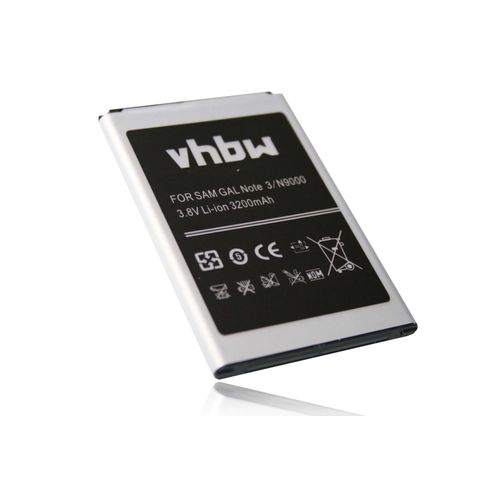 Vhbw Batterie 3200mah Pour Smartphone Samsung Galaxy Note 3, Galaxy Note 3 Lte, Galaxy Note Iii, Sc-01f, Scl2, Sgh-N075, Sm-N900 Remplace B800.