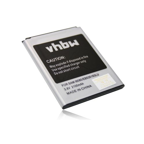 Vhbw Batterie Compatible Avec Samsung Galaxy Grand, Grand Duos, Gt-I9080, Gt-I9082, Gt-I9082i Smartphone (2100mah, 3,8v, Li-Ion)