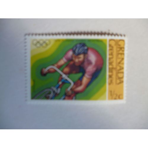Timbre "Grenada :Jeux Olympiques De Montreal :1976:Cyclisme".