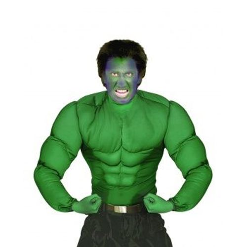 Chemise Muscles Verts Adulte, Taille Large