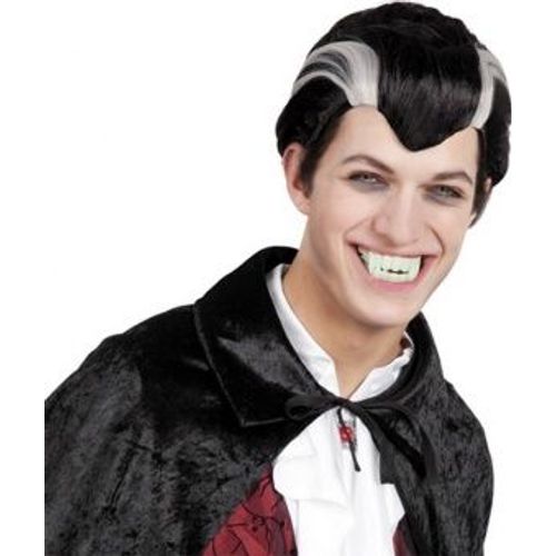 Perruque Vampire Noire Et Blanche Homme,