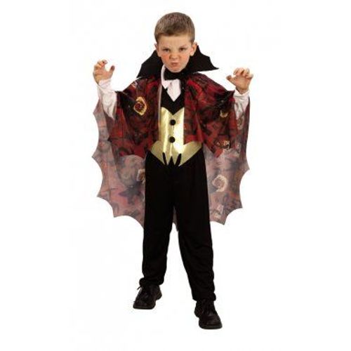 Déguisement Vampire Garçon Halloween, Taille 4 À 6 Ans