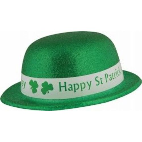 Chapeau Melon Pailletté Saint Patrick,