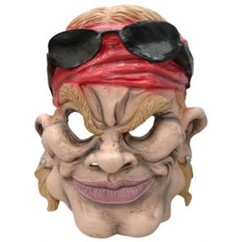 Promo Masque Caricature Motard Américain Adulte,