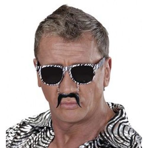 Lunettes Moustache Zébrées Adulte,
