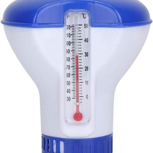 Diffuseur de piscine flottant, diffuseur de chlore de piscine avec thermomètre, automatique goodnice