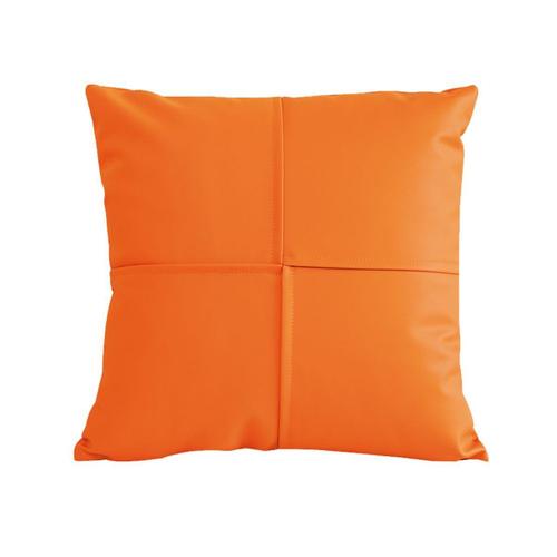 Housse De Coussin Moderne Avec Coutures Simples - Coussin De Canapé De Salon En Orange Goodnice