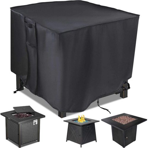 Housse De Table Carrée Pour Brasero À Gaz ¿ Imperméable, Coupe-Vent, Résistante Aux Uv Goodnice