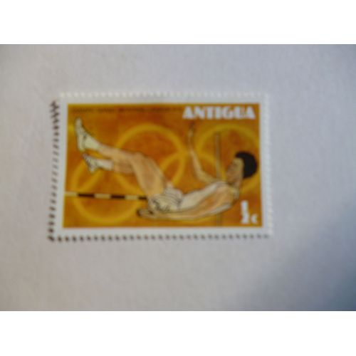 Timbre "Antigua :Jeux Olympiques De Montreal 1976 :Saut En Hauteur".