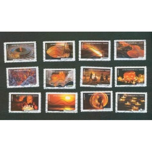 Serie " Fete Du Timbre " : Le Timbre Fête Le Feu.