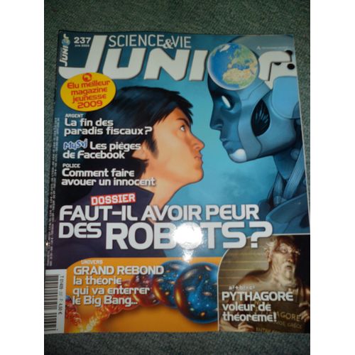 Science & Vie Junior 237 Faut-Il Avoir Peur Des Robots