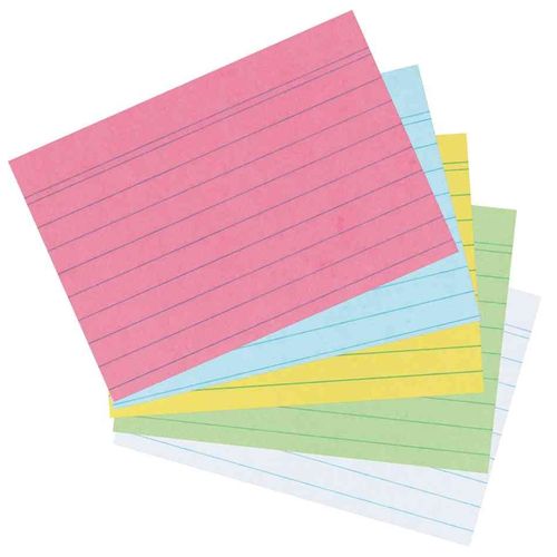 Herlitz Lot De 4 Pqts De 100 Fiches Bristol 170g Format A8 Ligné Blanc