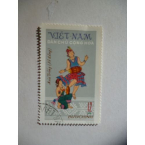 Timbre "Vietnam :Danse Et Musique Traditionnelle".