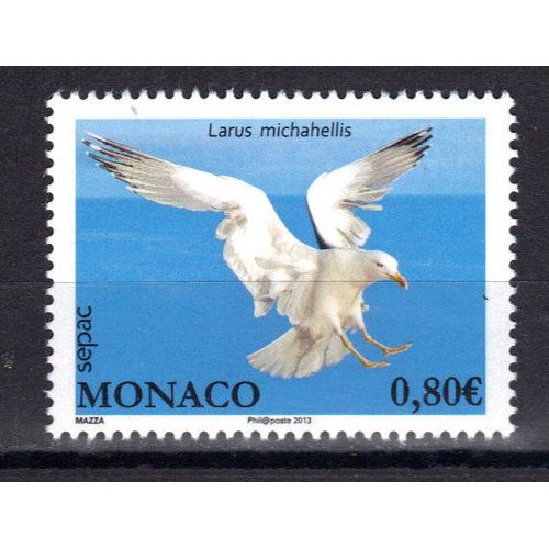 Monaco 2013 : Oiseau : Goéland : Larus Michahellis - Timbre Neuf **