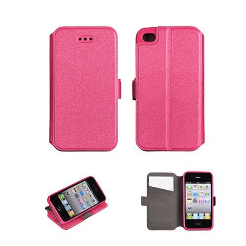 Etui Slim Book Bc3 Souple Pour Sony Xperia M2 - Rose