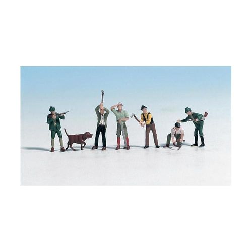 Figurines H0 « Chasseurs Et Bûcherons »