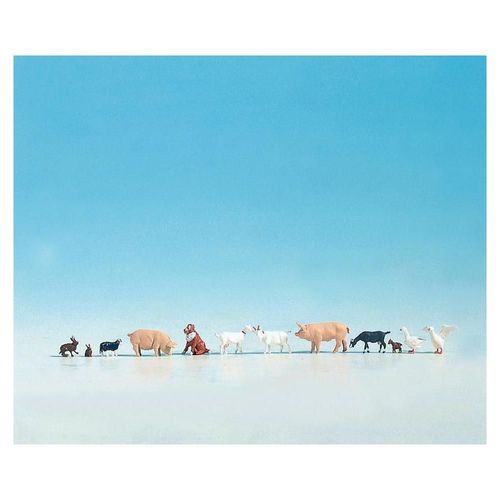 Figurines D'animaux H0 « À La Ferme »-Noch