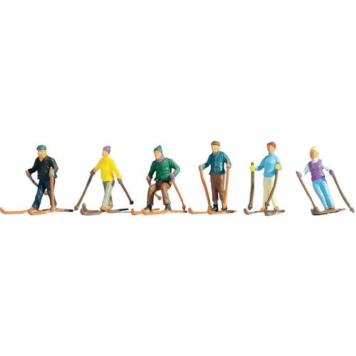 6 Figurines Skieurs 15828 H0-Noch