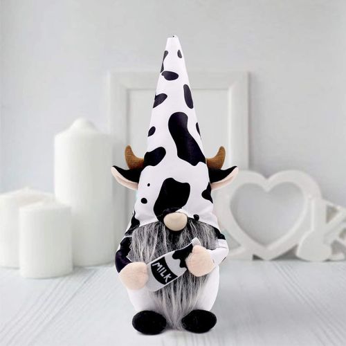 Cadeau De Gnomes Suédois De Vache De Ferme Avec Bouteille De Lait Vache À Lait En Peluche Nodic Goodnice