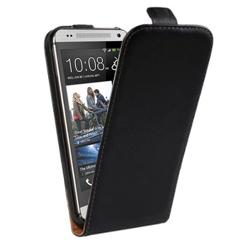 Etui Slim Luxy Cuir Noir Pour Htc One Mini 2