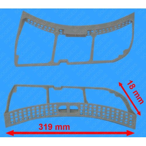 Filtre à peluches n°22822 pour sèche-linge Hotpoint Ariston TCLG31X