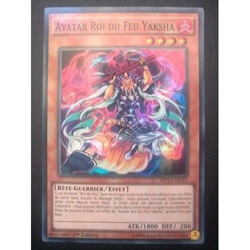 Carte Yu Gi Oh - Avatar Roi Du Feu Yaksha - Mp14-Fr121 - Super Rare
