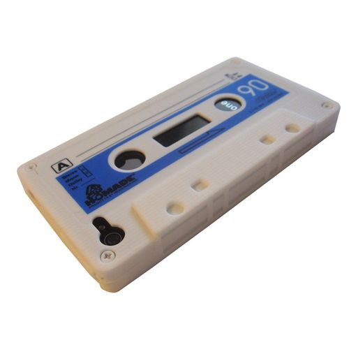 Xcessor Cassette Rétro Étui En Silicone Pour Apple Iphone 4 Et 4s. Blanc