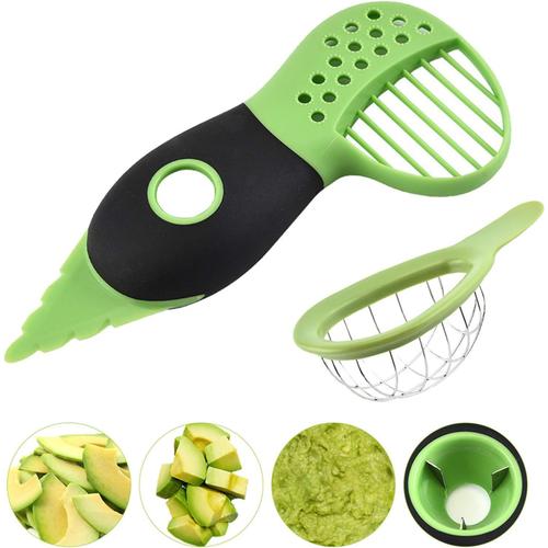 Lot De 2 Coupe-Avocat 4 En 1, Éplucheur D'avocat Et Hachoir À Avocat En Abs Écologique, Ensemble D'outils Ergonomiques Pour Avocat, Mangue, Kiwi