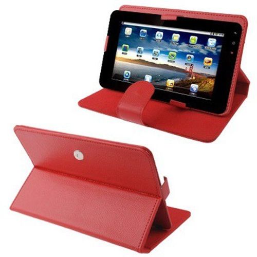 Protection Intégrale Rouge Compatible Avec Tablette 9 Pouces Étui Simili Cuir Yonis