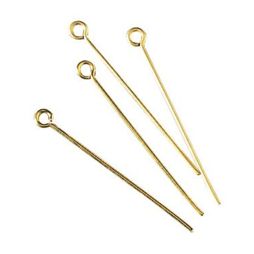Clou / Tige À Oeillet Doré Ø 0,6 Mm X 35mm 15 Pièces - Rayher