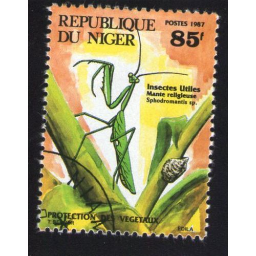 Niger 1987 Oblitéré Rond Used Stamp Insectes Utiles Mante Réligieuse