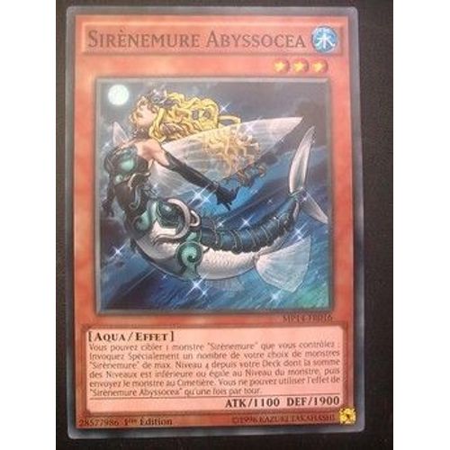 Carte Yu Gi Oh - Sirènemure Abyssocea - Mp14-Fr016 - Commune