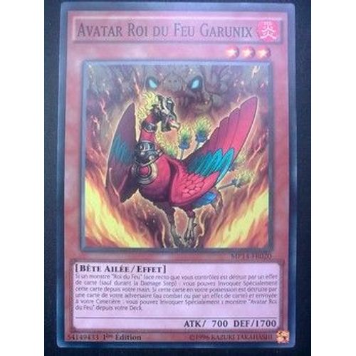 Carte Yu Gi Oh - Avatar Roi Du Feu Garunix - Mp14-Fr020 - Commune