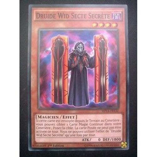 Carte Yu Gi Oh - Druide Wid Secte Secrète - Mp14-Fr132 - Commune