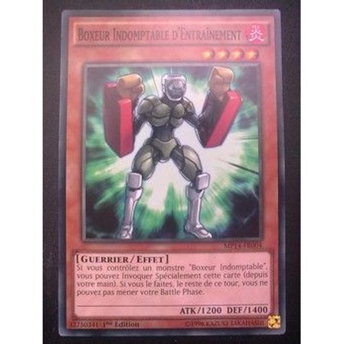 Carte Yu Gi Oh - Boxeur Indomptable D'entrainement - Mp14-Fr004 - Commune